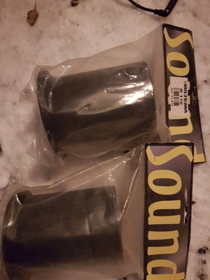 Kaiuttimen bassorefleksiputki 110 mm, 2 kpl