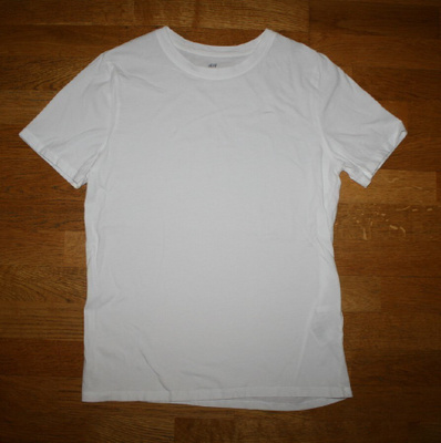 H&M valkoinen LUOMU t-paita 170