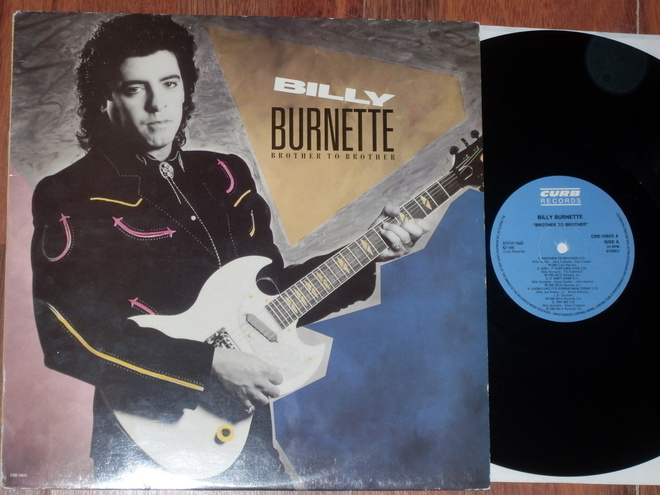 BILLY BURNETTE - Brother To Brother - LP -88 country rock NM
