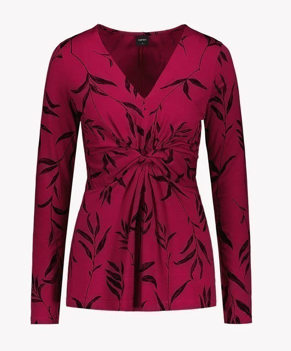 nanson lehti pusero, fuksia, xxl