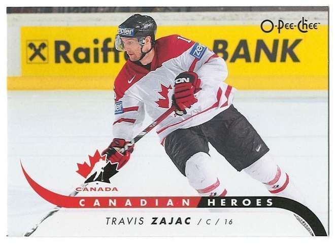 09-10 O-Pee-Chee Canadian Heroes Travis Zajac