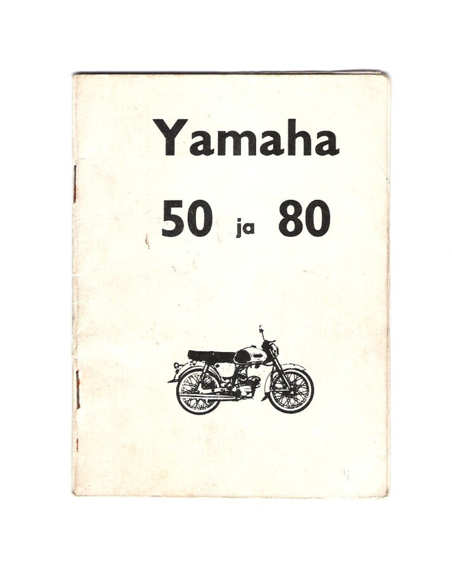 Yamaha 50 cc  80 cc, 1960 lukua, ohjevihko.