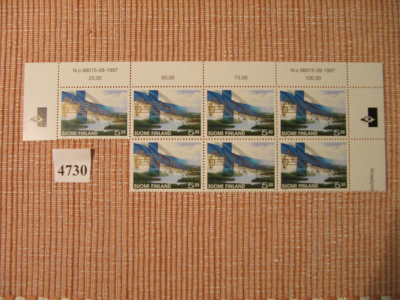 Postimerkkejä 7 kpl Suomen Lippu 7.5.1998.