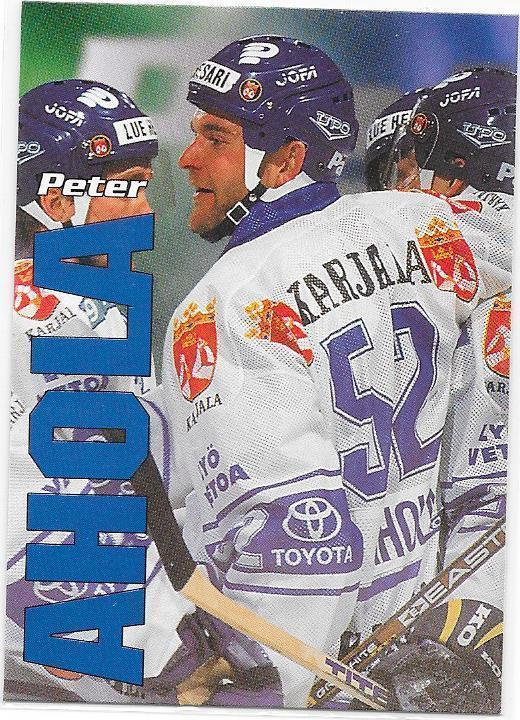 1998-99 CardSet Maajoukkue #4of47 Peter Ahola Suomi Espoo B