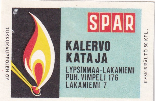 Lypsinmaa - Lakaniemi, Kalervo Kataja    SPAR  6/9