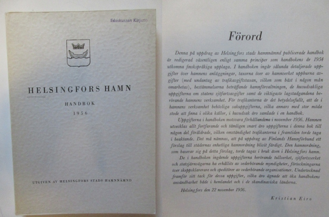 Helsingfors hamn 1956 Eduskunnan kirjasto