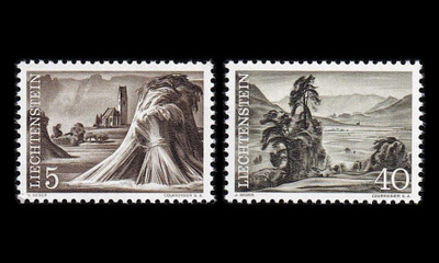 Liechtenstein 404-5 ** Maisemia (1961)