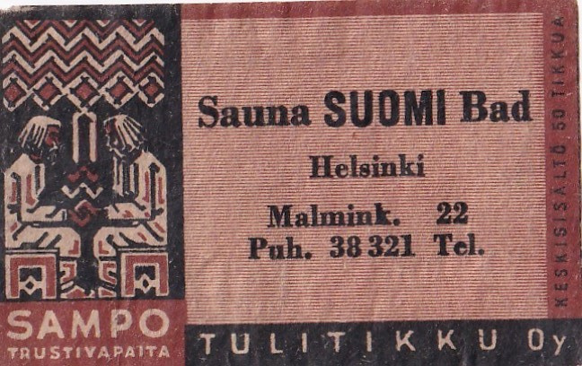 Helsinki, Sauna SUOMI Bad, Tulitikku Oy,  b491