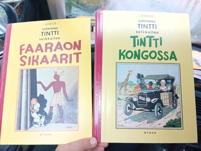 Lehtimies Tintti seikkailee Kongossa & Faaraon sikarit