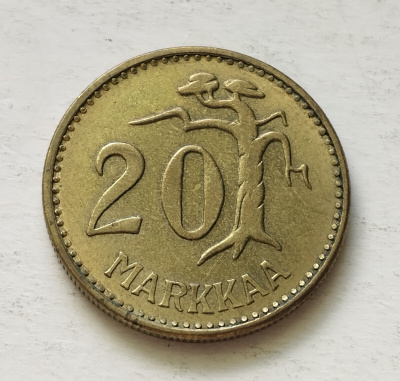 20 mk, circ, v . 1960