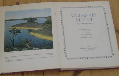 Kaunis kuvakirja Varsinais-Suomi 1961, 115s värikuvia HIENO