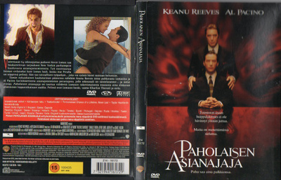 Paholaisen Asianajaja (67 920) k -FI- snapcase, DVD suomika