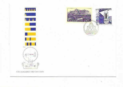 RUOTSI Mi 1730-1 LUETT. 0,60€ FDC 2€