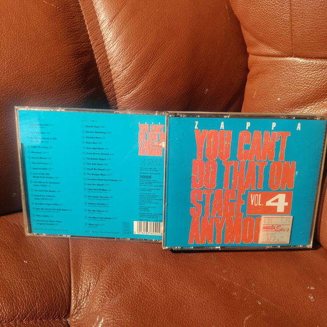 FRANK ZAPPA -you can't do that on stage anymore vol.4  2cd.