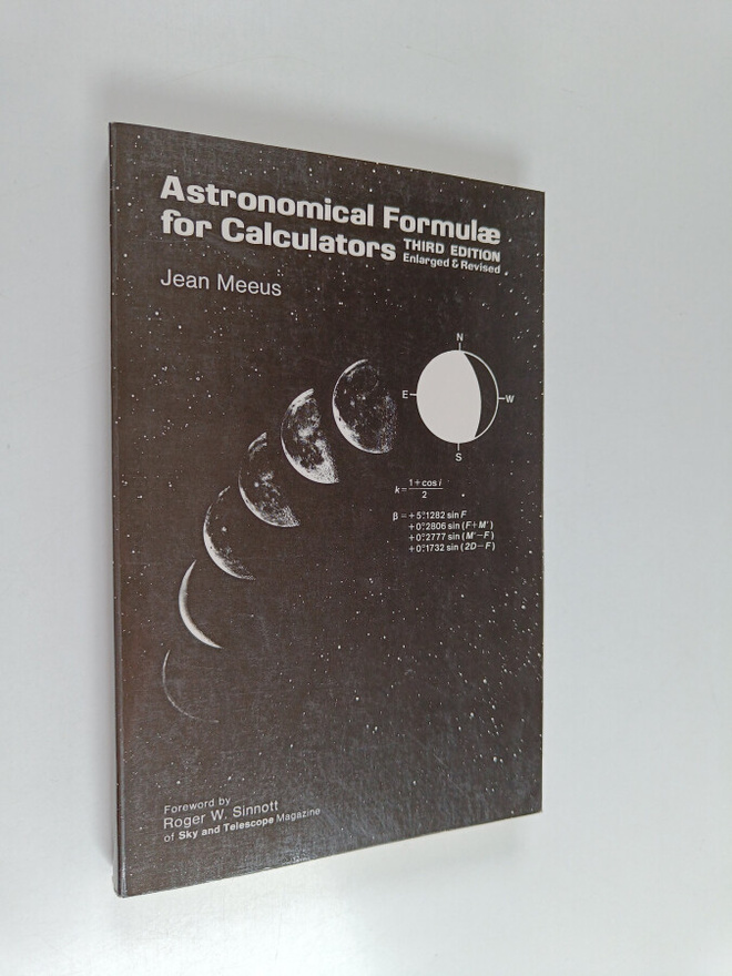 Jean Meeus : Astronomical Formulae for Calculators