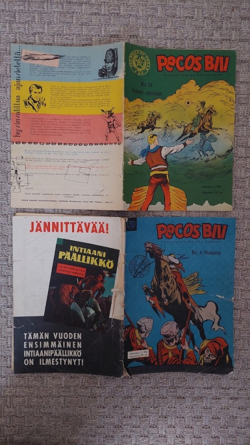 Pecos Bill 1956: 24 ja 1958: 4