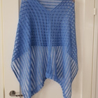 Sininen Poncho / Viitta / Hartiahuivi - pikkukuva 1