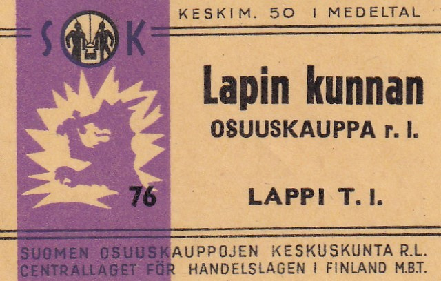 Lappi T.L. Lapin kunnan  osuuskauppa r.l.  6/6