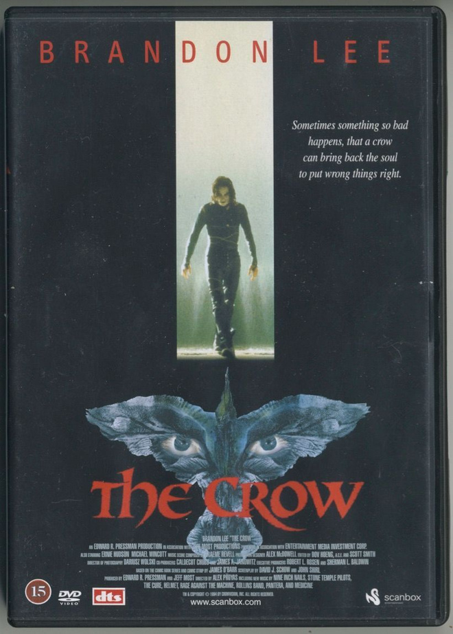 THE CROW – Suomi-DVD 1994 / 200? - Brandon Lee, Alex Proyas