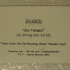 In-Grid • In-Tango PROMO CDr-Single - pikkukuva 2