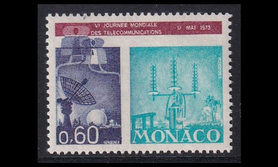 Monaco 1082 ** Maailman televiestintäpäivä (1973)