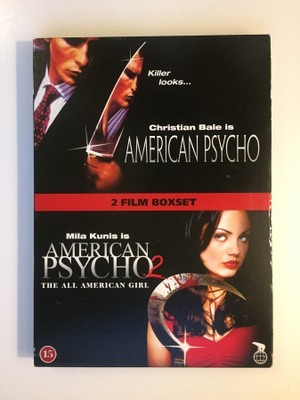 American Psycho 1 + 2 (2DVD) Christian Bale ja Mila Kunis
