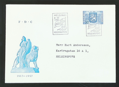 1957 FDC Itsenäisyys