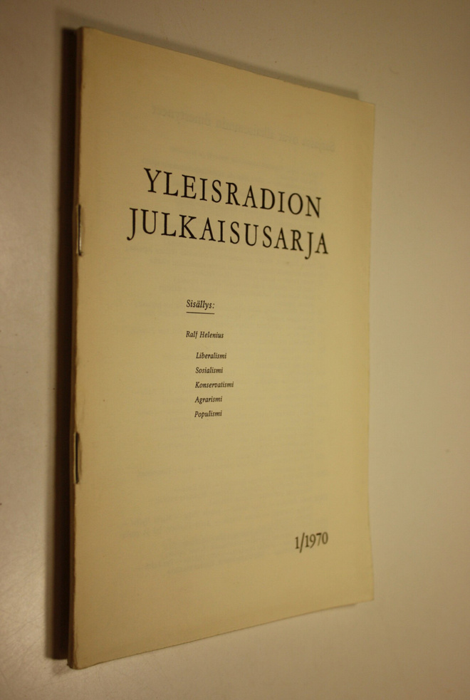 Yleisradion julkaisusarja: Aikamme ismejä (1/70)