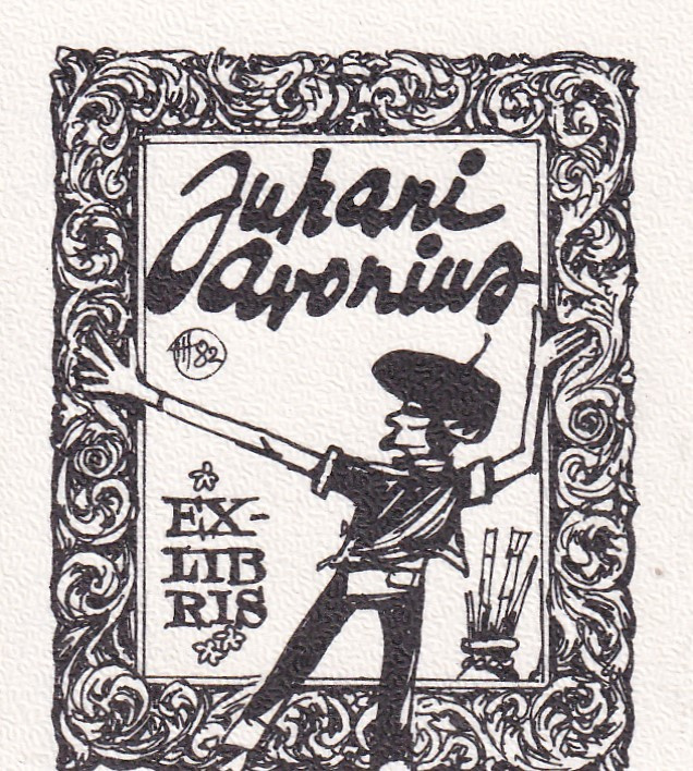 Ex Libris, Juhani Avonius by Hugo Hiibus -82  b565