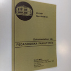 Viveca Bäck : Yrkespedagogisk litteratur i Finland 1985 :... - pikkukuva 1