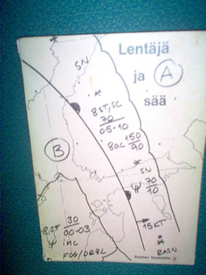 LENTÄJÄ JA SÄÄ ( 3 p. 19?? ) Sis.pk:t