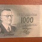 1000 Suomen Markkaa 1955, J. K. Paasikivi. Suunn. T.Wirkkala - pikkukuva 1