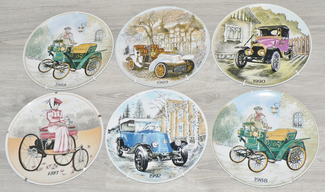 Autohistorian vuosilautasia 6kpl