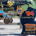 Michigan Kookas merkki. Halkaisija - 53 mm. - pikkukuva 1
