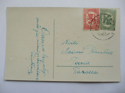 1918 Tornio sekapostite paikalliskortilla