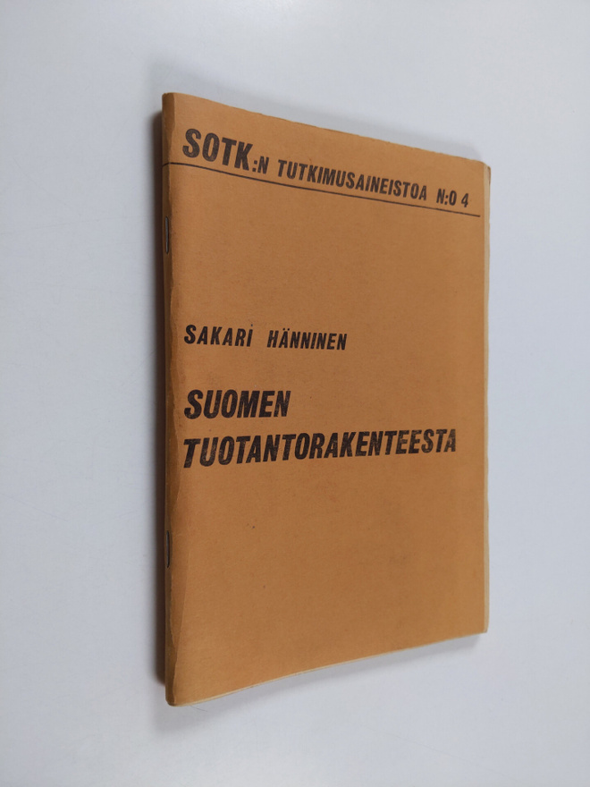 Sakari Hänninen : Suomen tuotantorakenteesta