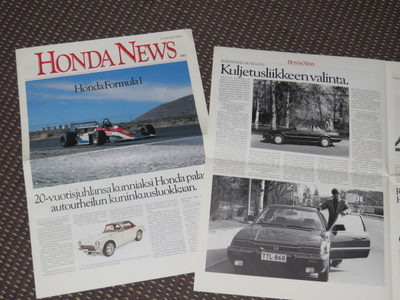 1984 Honda News 2/83 - KUIN UUSI - suom