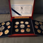 Euro Tripla proof 1999, 2000, 2001 -rahasarjat puulaatikossa - pikkukuva 1