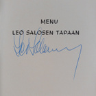 Eini Tanner : Menu Leo Salosen tapaan (signeerattu) - pikkukuva 2