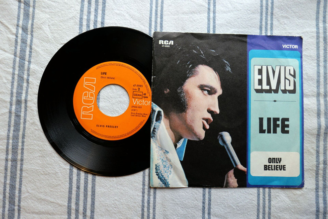 Elvis Presley - Only Believe / Life 7" Saksa  1971