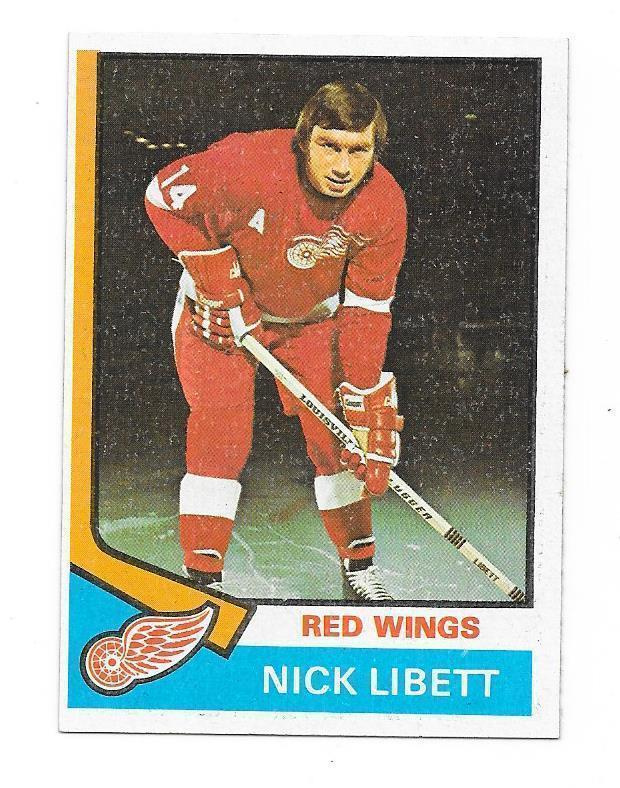 1974-75 Topps #193 Nick Libett Detroit Red Wings