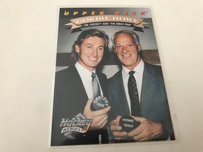 1992-93 Upper Deck Wayne Gretzky / Gordie Howe #26of27