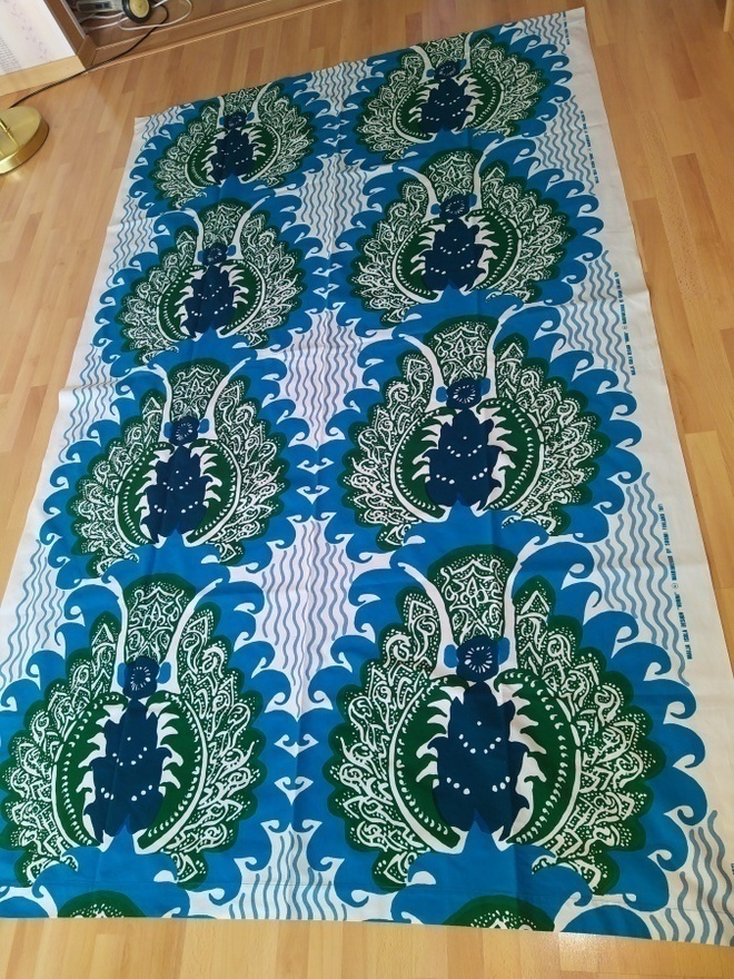 Marimekko verho "Hunni" Maija Isola 1971