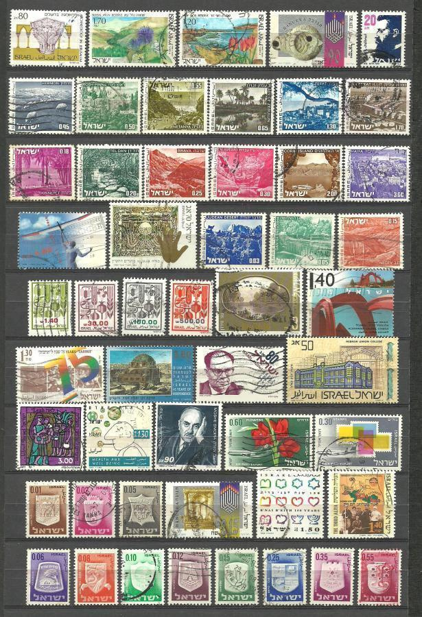 ISRAEL suuri levyllinen merkkejä - 51 kpl o