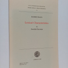 Raimo Raag : Lexical Characteristics in Swedish Estonian - pikkukuva 1