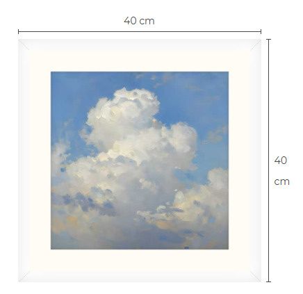 Uusi uniikki pilviä taivaalla art print taulu 40 cm x 40 cm