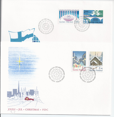1989  FDC  2 kpl