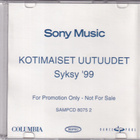 Various - Kotimaiset Uutuudet - Syksy '99 (CD, Comp, Promo) - pikkukuva 1
