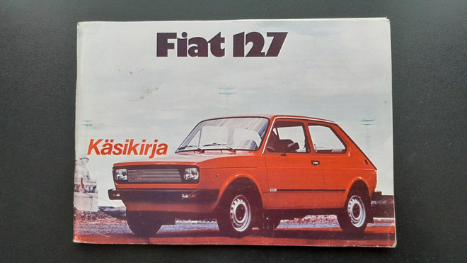 Fiat 127 auton käsikirja 62 sivua (1977)