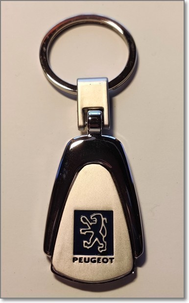 Peugeot avaimenperä - ruostumatonta terästä